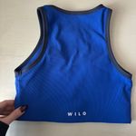Anthropologie Wilo the Label  royal blue high neck sports bra - small Photo 2