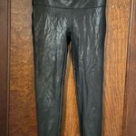 Spanx  READY TO WOW! 2437Q SEXY FAUX LEATHER BLACK LEGGINGS PANTS SIZE L Photo 2