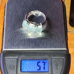 Genuine Aquamarine Sterling Silver Ring Size 9 Blue Photo 9