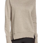 Alo Yoga ALO Haze Funnel Neck Pullover Sweatshirt Thumbholes Tan Size S Photo 0