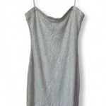 All that jazz  Vintage Ivory Sparkly Mini Dress Fringe Detail Women's Size M Photo 1