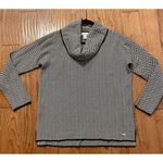 Calvin Klein  houndstooth cowl neck sweater size small Photo 9