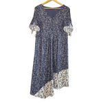 Kensie  Floral Asymmetrical Dress Cottagecore Large Prairie Patchwork Feminine Photo 2