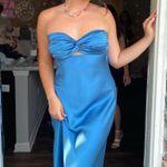 Princess Polly Blue Long Dress Photo 0