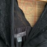 Donna Ricco 90s Silk Black Lace Chiffon Cocktail Dress Photo 6