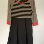 Eliza J Striped Fit and Flare Sweater Dress M Photo 0