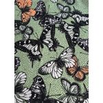 LuLaRoe  Cassie Green Butterfly Print Stretchy Comfortable Pencil Skirt Size XS Photo 3