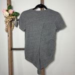 Lulus  Grey Heathered Short Sleeve High Low Tie Back T Shirt Womens Size Small Photo 2
