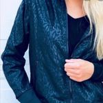 Zyia  Jade Animal Print Bomber Windbreaker Jacket Black Women’s Size Small Photo 0