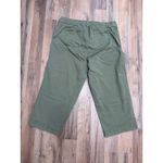 Torrid Olive Green Wide Leg Crop Pants Women's Size 1 Drawstring Waist Photo 4