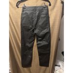 Free People  Pacifica High Rise Slim Straight Leg Faux Leather Coated Size 25 Photo 3