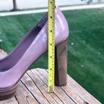 ZARA Basic Collection Lilac Patent Leather Peep Toe Platform Heels Photo 2