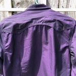 G by Guess  Deep Purple Button Down Long Sleeve Shirt S Photo 7