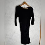 James Perse Black 3/4 sleeve Bodycon midi dress stretchy soft Photo 1