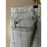 Vigoss Jeans Womens Bootcut 24 Blue Striped Light Wash 5 Pocket Zip Fly Low Rise Size undefined Photo 3