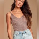 Free People  Intimately Gold Coast Rose Gold Metallic Bodysuit Size S NWT Photo 12