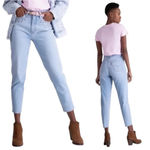 Levi's Levi’s Y2K Jewel Studded High Waisted Mom Jeans Light Wash Denim Size 24 Photo 3