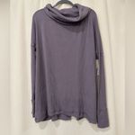 We The Free  Purple Ribbed Knit Juicy Longsleeve Cowl Neck Sweater Size Large NWT Photo 1
