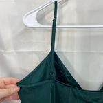 Victoria's Secret Vintage  1990s emerald green satin chemise slip dress lingerie Photo 3