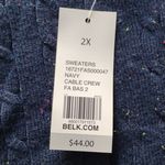 kim rogers  Speckled Cable Knit Sweater SIZE 2X Photo 2