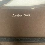 Amber sun prima cotton brown long sleeve Size M Photo 1