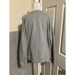Romeo + Juliet Couture Sweatshirt Womens Large Gray Cold Shoulder Beaded Cutout Photo 3