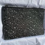 DKNY  Black and Gray Leopard Print Clutch Photo 3