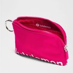 Lululemon NWT Clippable Card Pouch Passionate & White Wordmark Photo 3