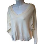 A New Day Sweater Cream Size Medium V Neck Knit Top Fine Gauge Pullover Target Photo 0