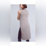 Anthropologie Nomad Alpina Grey Knit Sweater Tunic M High Neck Sleeveless Boho Photo 15