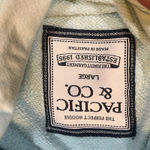 Pacific Co Women Large Marco‎ Island Florida Long Sleeve Hoodie Blue Sweater Photo 4