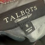 Talbots  Women's Wool Blend Plaid A-Line Skirt Size 8 Gray Pink Classic Old Money Photo 2
