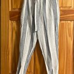 Linen striped pants Blue Photo 0