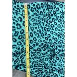 Ann Taylor  Loft Leopard Animal Print Dress Pants Green/Black Polyester/Spandex Photo 6