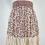 $605 NWOT SEE BY CHLOÉ Floral Stripe Maxi Skirt Size 38 Multicolor Elastic waist Photo 6