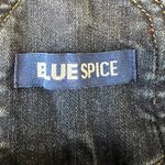 Blue Spice  Shortalls Dark Denim Jorts Cuffed Hem Front Pocket Size 0 New Photo 4