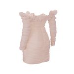 House Of CB  Astrid Ivory Chiffon Ruffle Bardot Ruched Mini Dress Size L+ Photo 5
