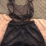 House of Sage Jean Romper  Photo 1