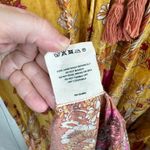 Spell & The Gypsy Women’s Small Yellow Patterned Siren Song Marigold Midi Dress Photo 5