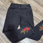 Vanilla Star Jeans Topshop Vanilla Star Floral embroidered Moto Jeans Photo 3