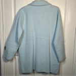 NVLT Anthropologie Light Blue Soft Short Trench Style Coat Sz XL Photo 9