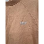 Levi's Levi Cropped Sweatshirt Women Small Orange Crew Neck Athleisure Loungewear Photo 2