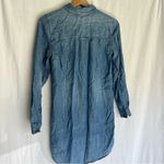 American Eagle  button down chambray long sleeve shirt dress 100% Lyocell XS Photo 1
