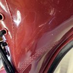 Michael Kors  Tavie Burgundy Patent Lace-Up Rain Boots Womens 9 Combat Style Photo 11