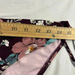 Kona Sol  Burgundy Floral Bikini Two Piece Tie Hips Swim Suit Size M Photo 8