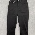 RVCA Women's Black Denim Jeans Size 27 High Rise Slim Tapered Crop Smitten Photo 15