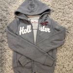 Hollister  Gray Full Zip Ribbed Hoodie Size M Photo 13