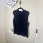 Nine West NTM: Solid Black Mockneck Sleeveless Lightweight Sweater Sz 3X Photo 4