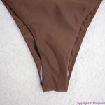 NEW Abysse x free people Benson high waisted bikini bottoms in dark brown, L Brown Size L Photo 6