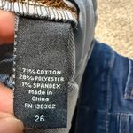 Avenue  Denim Dark Wash Stretchy Knit Denim Straight Leg Jeans Size 26 Photo 4